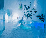 ICEBAR by ICEHOTEL Jukkasjärvi: Unique. Artists: Sofi Ruotsalainen, Mikael ”Nille” Nilsson, Viktor Tsarski
